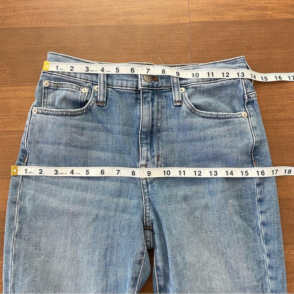 Madewell | Women’s The High-Rise Slim Crop Boyjean Elkhart Wash Distressed Light - Picture 8 of 11